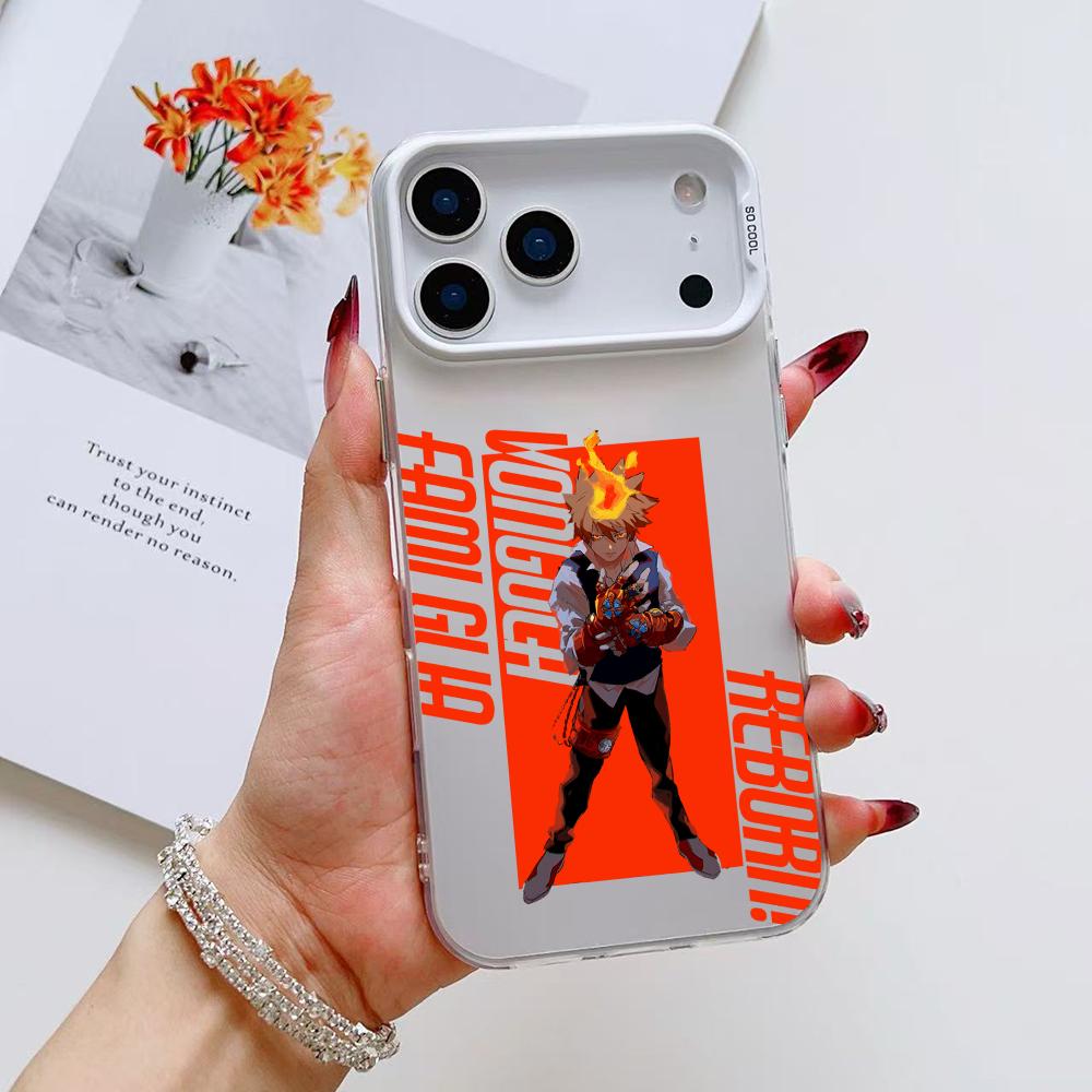 

Крутой чехол для телефона Reborn из аниме для iPhone 17 16 15 14 13 12 11 Pro Max Air Матовый Лазерный Аврора Ударопрочный Funda iPhone Air
