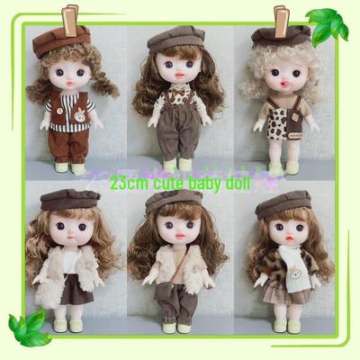23cm Adorable Vinyl Doll Set - Perfect for Girls' Birthdays