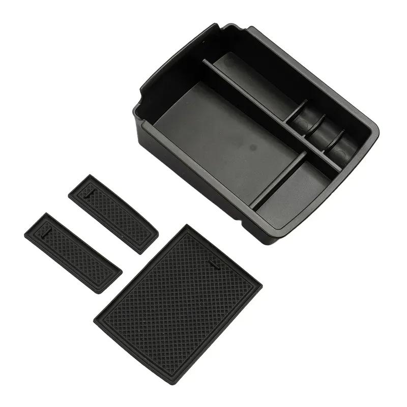 Car Armrest Secondary Storage Box Center Console Organizer Tray For Golf 7 Golf Mk7 2013-2017 Central Armrest Storage Box