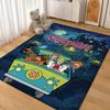 Scoobydoo Mystery Gang Printed Rug Nonslip Easyclean Carpet For Living Room Play Area Hallway Home Party Decor New Year Gift