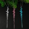 12Pcs Acrylic Icicles Ornament Shatterproof Christmas Tree Decoration Realistic Ice Shape Pendant for Holiday Decoration