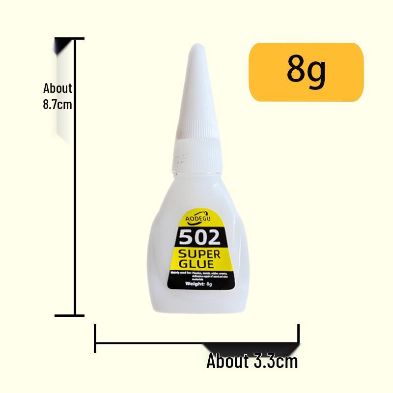 502 Strong Fast-Drying Transparent Universal Adhesive for Bonding Metal, Shoes, and Plastic - English Packaging