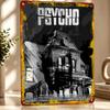 Psycho Movie Personalized D Textured Metal Poster Wall Art Vintage Tin Signs for Decor Living Room Decoration Man Wand Deko