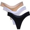 BUZZxSELECTION Seamless Lace TVS03S08 of T-Back Underwear, Stylish, 3-Pack, Women's, (Set 3, C)
