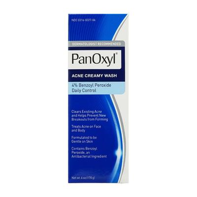 Acne Creamy Wash 4% Benzoyl Peroxide Daily Control, 6 Oz
