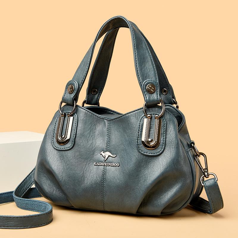 Bolsa Crossbody Bolsa de Ombro Feminina Bolsa de Meio-Idade Multicamadas para Mulheres