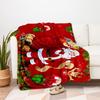 Christmas Santa Claus Gift Card Holder WalletBlanket Flannel Throw Blanket for Sofa, Bed, Travel, Camping, Office, Couch, Chair, And Bed Gif