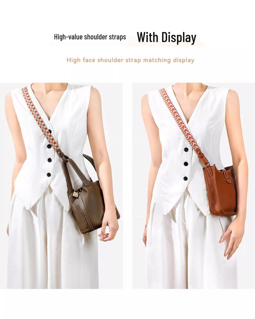 Applicable Evelyn Shoulder Strap: No Buckle Canvas Bag Strap Replacement