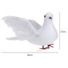 5-1pc  Artificial White Pigeon Foam Doves Peace Doves For Wedding Dec Birds Animal Decoration Pigeons Bird Crafts DIY Bird Decor