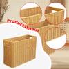 Narrow Basket Bin Brown Decor Lightweight Space Saving Versatile Toy Baskets Storage for Bedroom