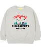 UNION GARMENTS [Fleece-Lined] Have Fun Oversized Sweatshirt Oatmeal