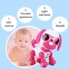 Robot Dog Pet Toy Smart Kids Interactive Walking Sound Puppy LED Educational Gift (Rose Red)
