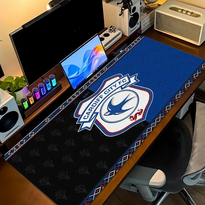 Cardiff City FC Color Mouse Pad Large Gaming Table Cushion Non-slip Laptop Tablet Big Mousepad XXL Mat Mini PC Playmat With Lock edge
