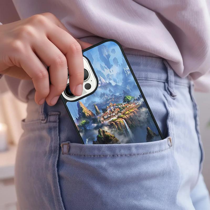 Anime Scenery Art Phone Case For iPhone 17 Air 15 16e 14 13 Pro Max Coque 12 11 Pro Max PLUS Cover