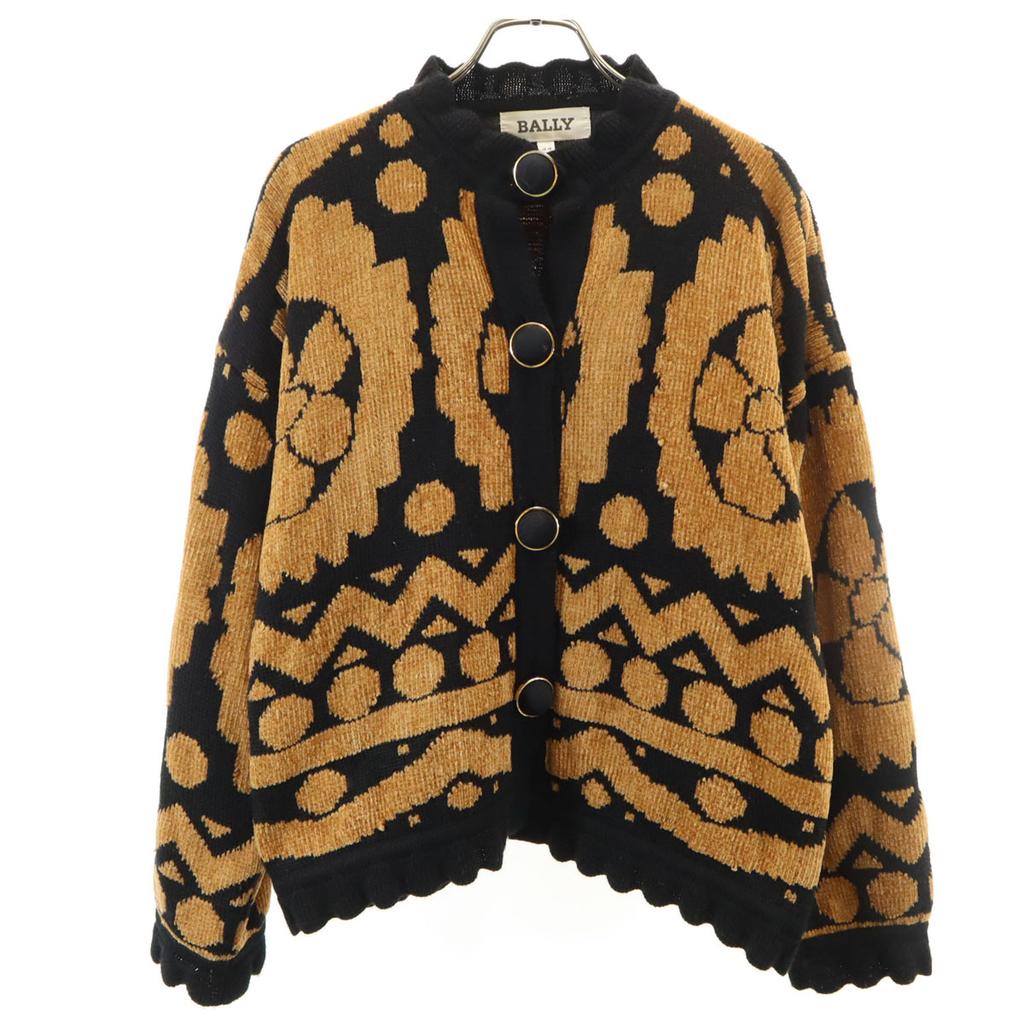 BALLY 80s 90s Made in Italy Old Overall handle Long sleeve knit cardigan Women Used