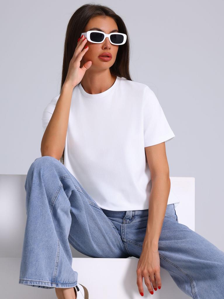 Cotton Comfortable Cotton Casual Loose T-shirt Women Men Oversized Short Sleeve Heavyweight Male Female Clothing