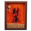 Yellow Dzambhala Wealth Replenishing Photo Frame Ornament - 6", 7", 8" - Small Ingots, Gold Treasury Key Desk Display.