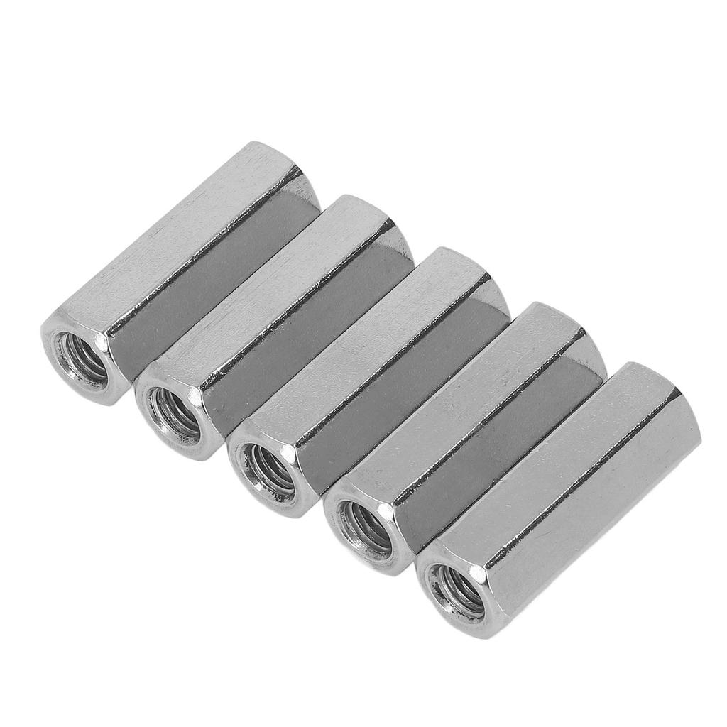 5 Stück Sechskant-Verbindungsmutter 304 Edelstahl Einfache Montage M10 Verbindungsmutter für Schrauben Bolzen