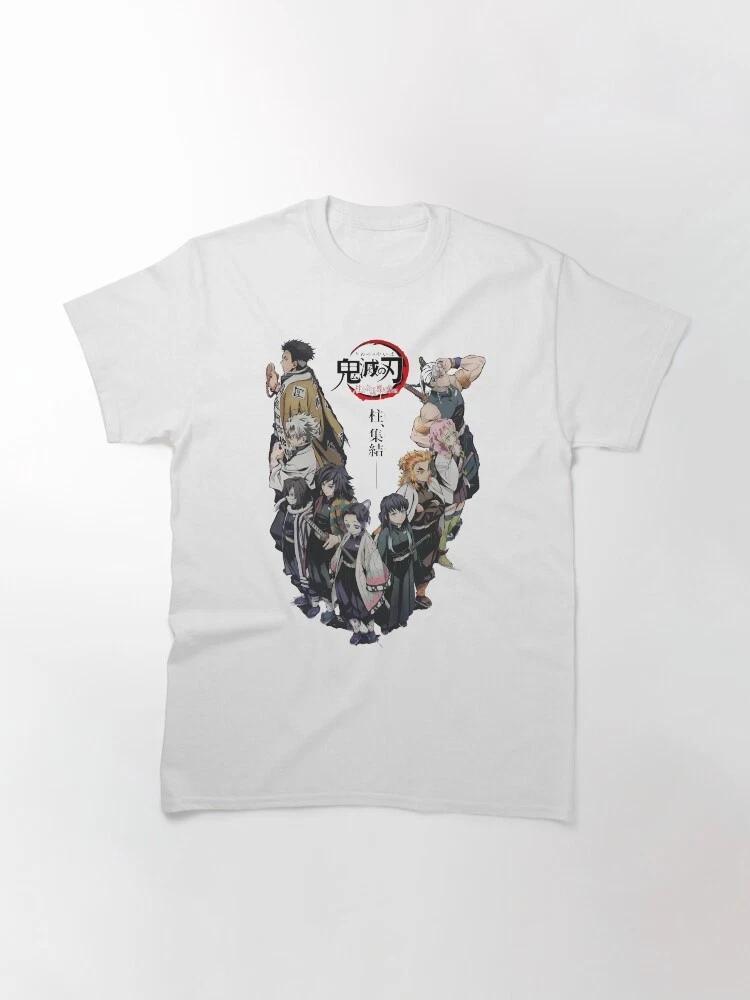 Anime Hashira Teams Using Breath Technique Demon Slayer Basic T Shirt S