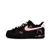 Air Force 1 Růžová Kožená Odolná proti oděru Nízké Skateboardové Boty Dámské Černá Růžová DD8959-001(Tým1039-)