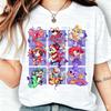 2026  women THE AMAZING DIGITAL CIRCUS Pomni Print Short Sleeve Cartoon Plus Size Cotton children Boy Girl Parent-child T-shirt