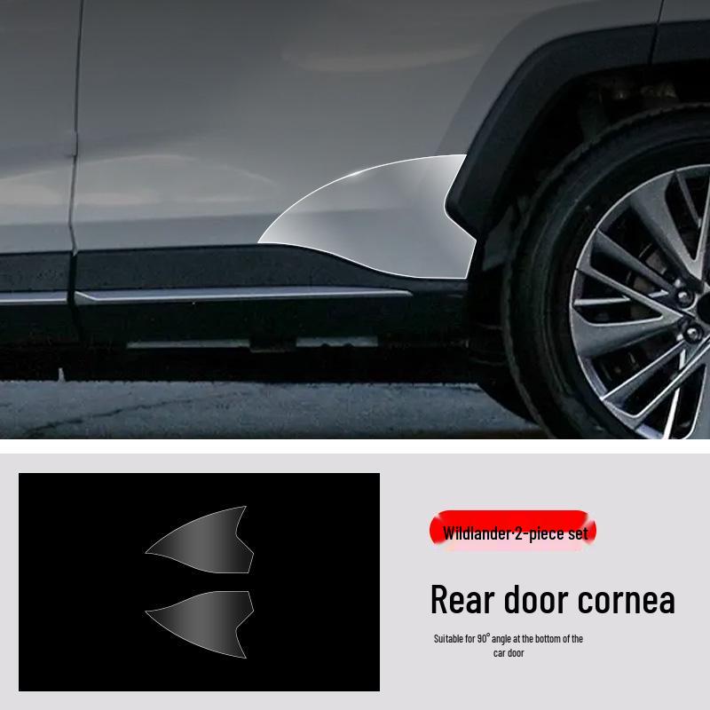 Toyota Venza Dörrhörn TPU Reptålig Film - Skydd för Fram- och Bakre Triangel.