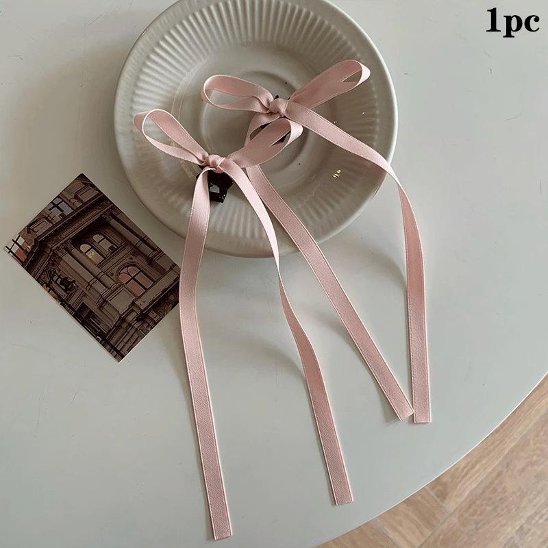 

1 шт., плетеные банты, заколки для волос, ленты, милые двойные хвостики, милые головные уборы для вечеринок, модные аксессуары для волос, банты, коготь для волос розовый