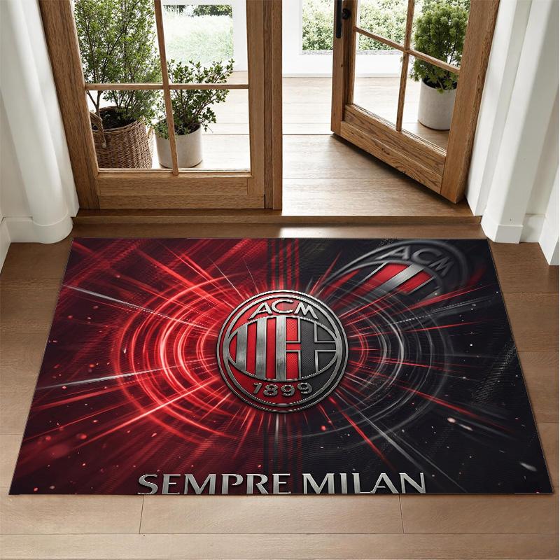 AC Milan Design Crystal Velvet Rug Soft Decorative Mat for Bedroom Entrance