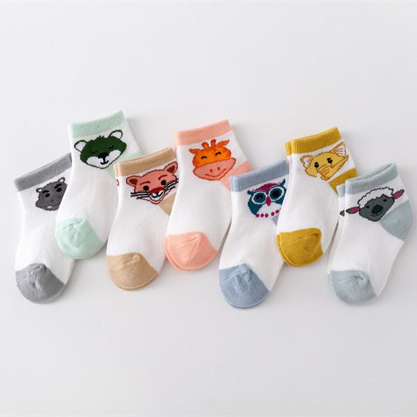 

7 пар/компл. летние сетчатые тонкие носки для новорожденных мальчиков и девочек, хлопковые носки с героями мультфильмов для младенцев, повседневные носки для мальчиков и девочек, От 0 до 24 месяцев, 2023 г. S