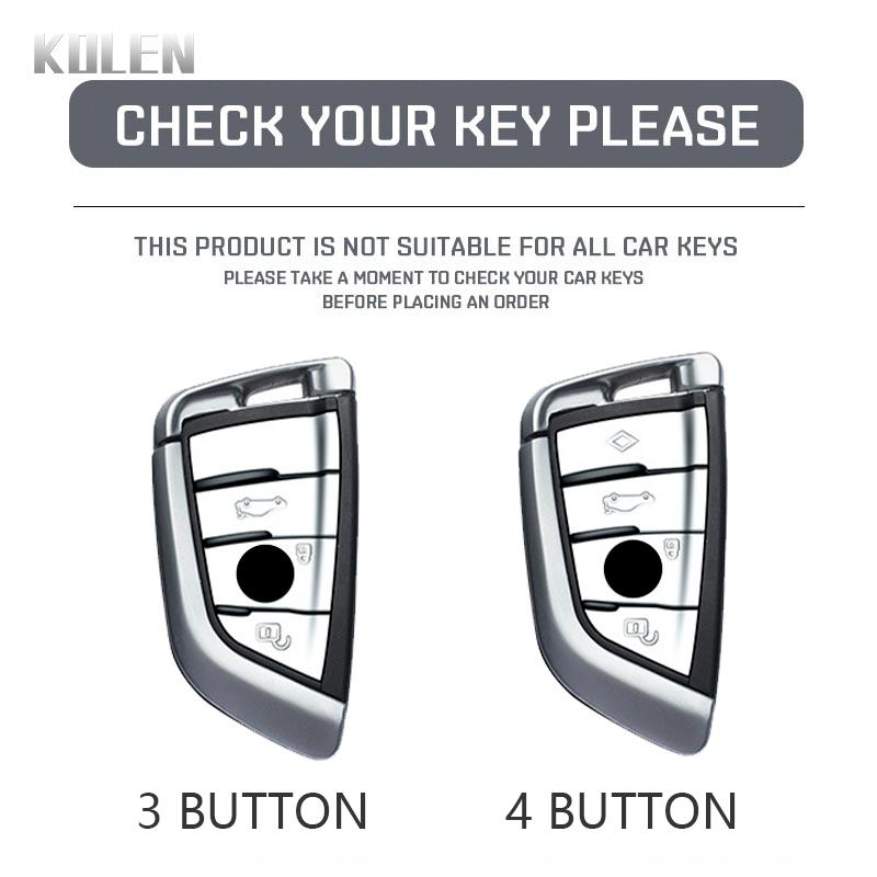 Leather Car Key Case Cover Shell Fob For Bmw F20 G20 G30 X1 X3 X4 X5 G05 X6 X7 G11 F15 F16 G01 G02 F48 Key Protector Accessories