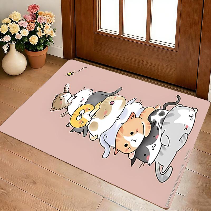 Cat Stack Living Room Nonslip Area Rug Soft Carpet For Bedroom Game Playroom Sofa Office Home Decor Doormat Christmas Gift C9261195
