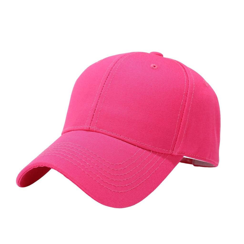 Versatile big head circumference solid color light board baseball cap men's four-season sun protection visor women's big brim cap