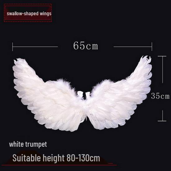 Angel Feather Wings Cosplay Props for Children & Adults - Ideal for Halloween & Parties