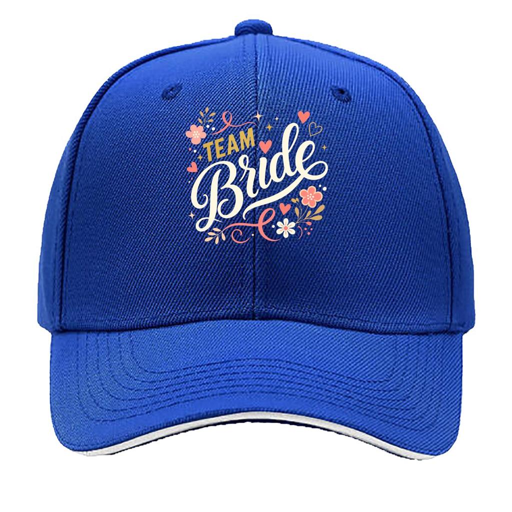 Bridal Squad Script Heart Celebratio Sandwich Baseball Cap Sun Cap Outdoor Workouts Hat