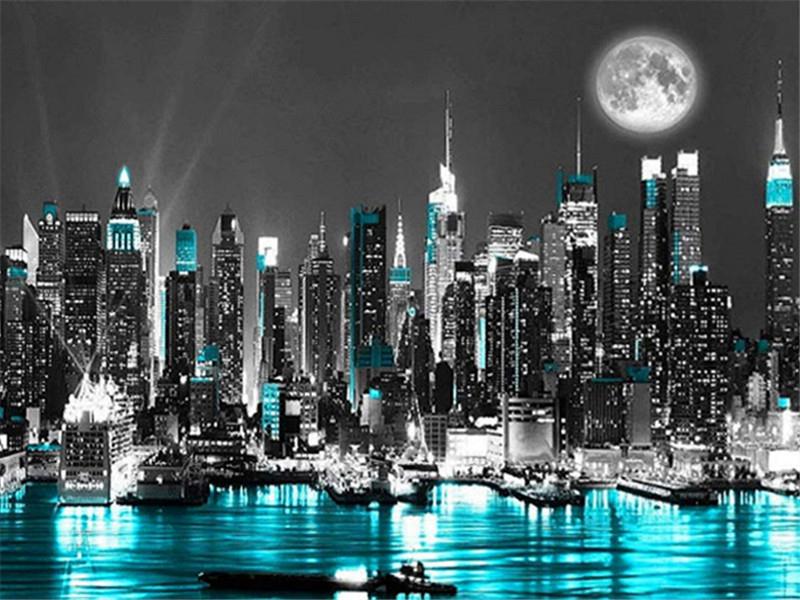 

Алмазная картина Эйфелева башня Алмазная картина 5D Полный набор для вышивки крестом Алмазная живопись Полная дрель 40*50cm