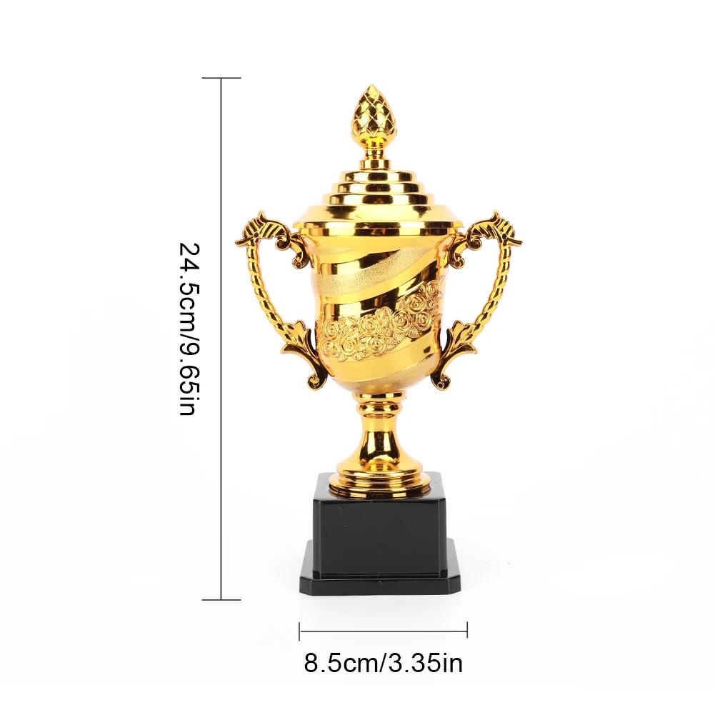 Gold Trophy Reward Trophy Cup Competition Soccer Small Prize Cup Winners Award Trophy for Basketball Football Winners Gifts