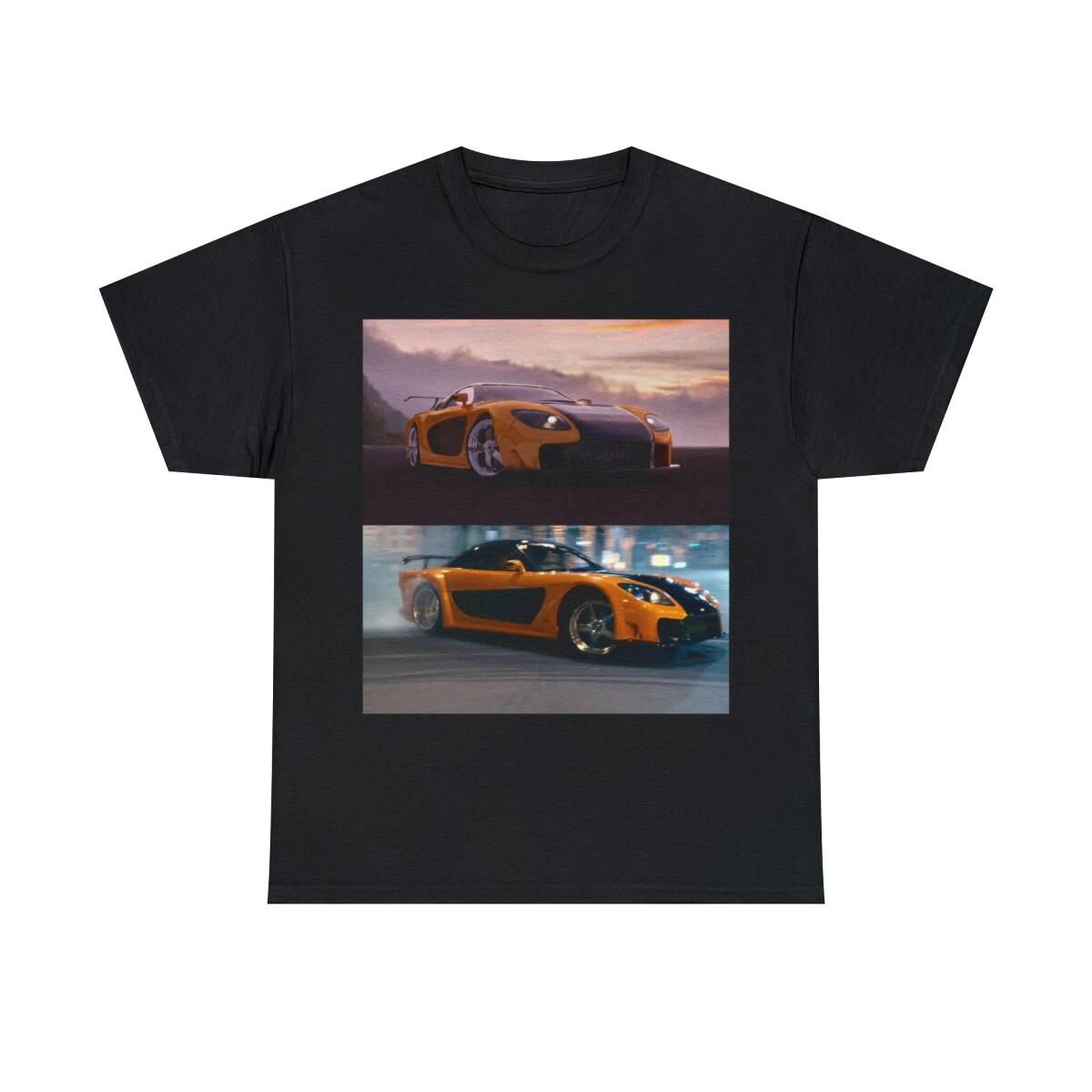Tokyo Drift Rx-7 Unisex Heavy Cotton Tee S