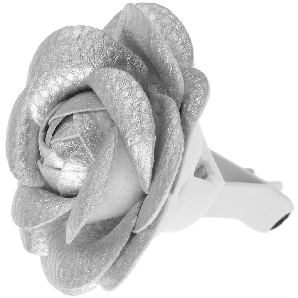 Car Vent Decor Car Air Vent Perfume Camellia Car Air Vent Accessories Silver 6cm in Diameter Flower Style Modern Aromatherapy 1Set