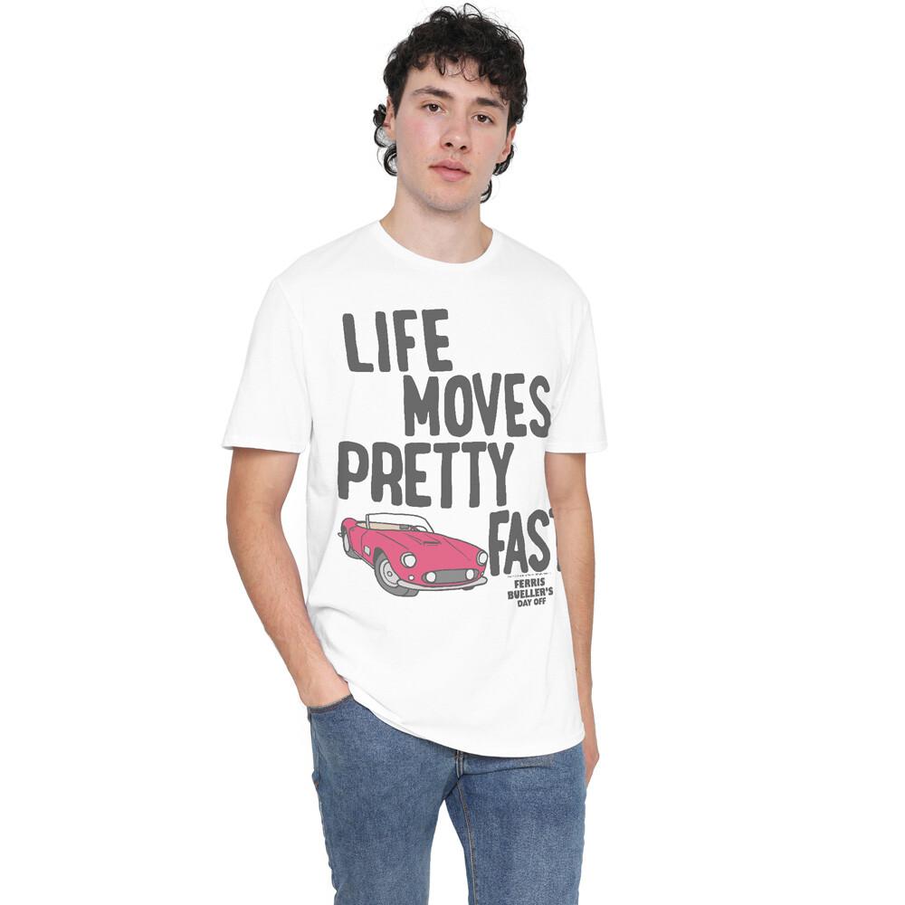 Ferris Bueller The Slow Down T-Shirt S-2XL White S