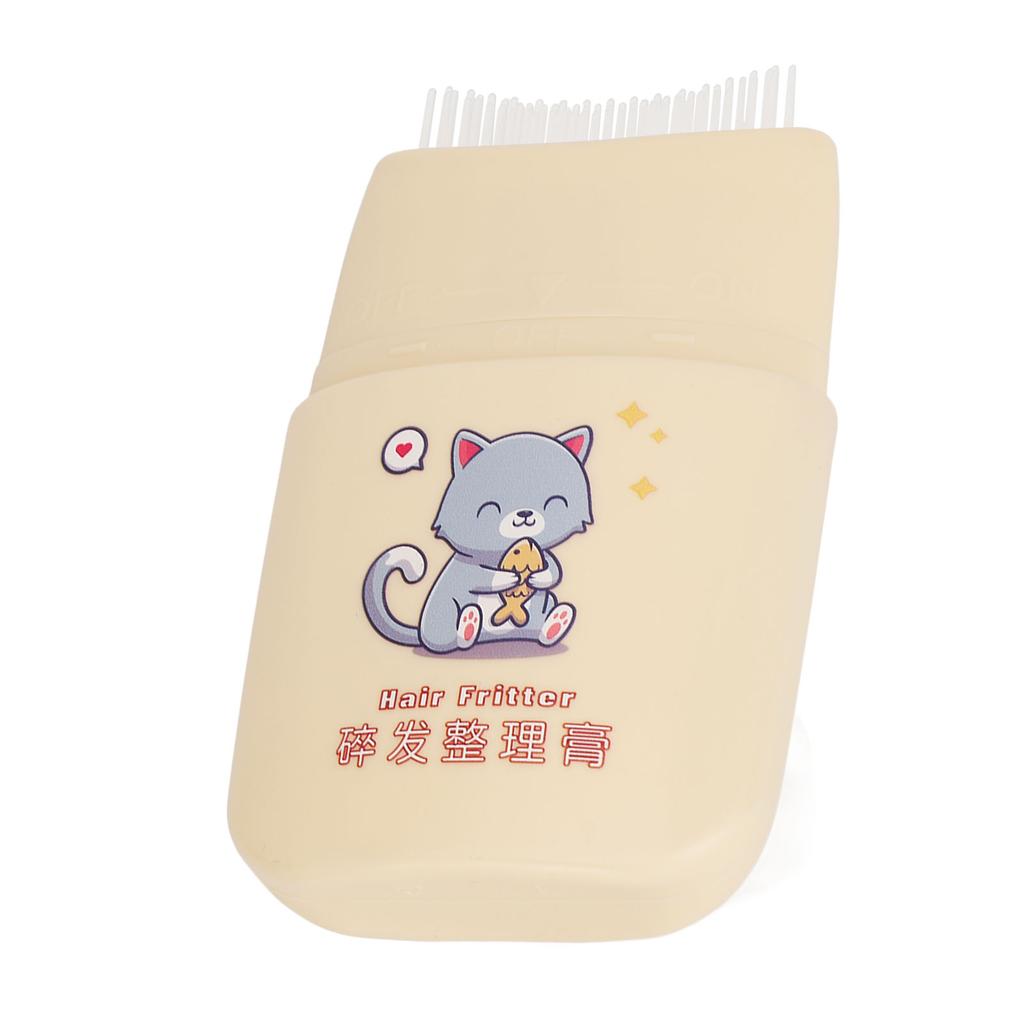 Kids Broken Hair Finishing Stick 80ml Portable Anti Frizz Comb Shaped Hair Wax Stick for Children