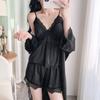 Pure Desire Wind Suspender Shorts Pajamas Lace Suspender Pajamas Set Summer Thin Comfortable Fabric Pajamas Women