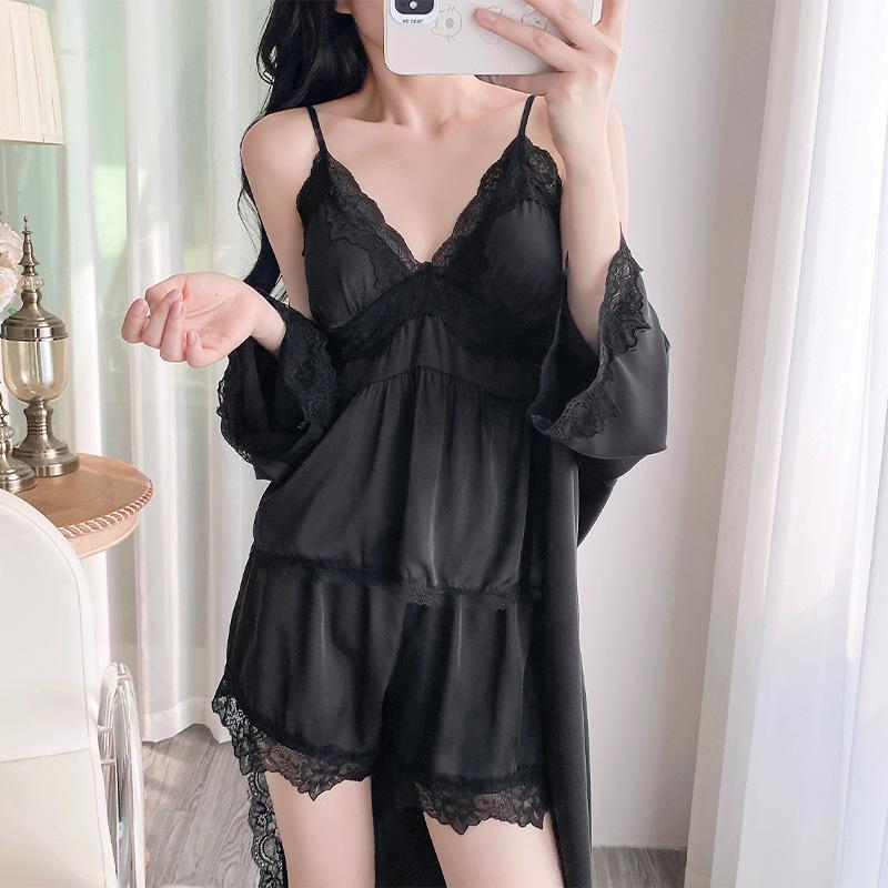 Pure Desire Wind Suspender Shorts Pajamas Lace Suspender Pajamas Set Summer Thin Comfortable Fabric Pajamas Women