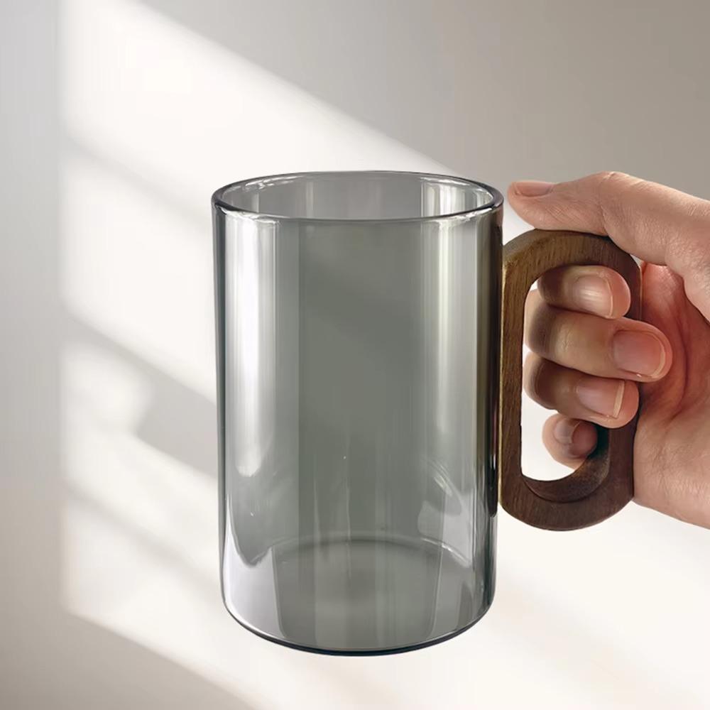 Heat-Resistant Glass Coffee Cup 350ml Tea Cup INS Mug  Office