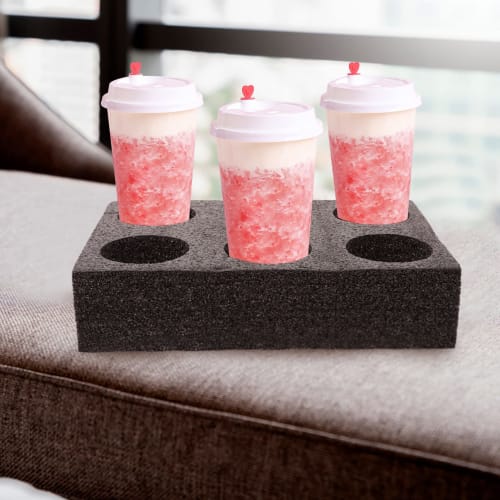 Housoutil 2-Piece Cola Milk Tea Cup Holder, Juice Cup Holder, Takeout Coffee Holder Tray, Carrier, Tea Carrier, Foam Holder, Foam
