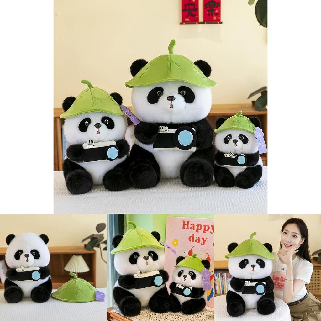Entzückendes Plüsch-Panda-Spielzeug mit Kamera-Design Perfekt für Kindergeburtstagsgeschenke