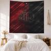 Ac Milan Wall Decor Tapestry Art For Pet Memorial Birthdaywedding Party Backdrop Family Gift