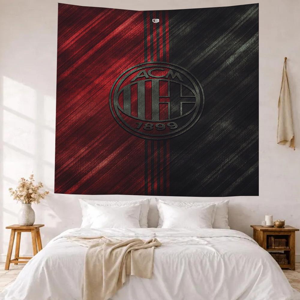 Ac Milan Wall Decor Tapestry Art For Pet Memorial Birthdaywedding Party Backdrop Family Gift