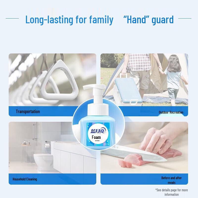 Blauer Mond Zedernholz Duft Schaum-Handdesinfektionsmittel 255ml