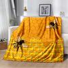 3D Honey Bee Insect Cartoon Soft Plush Blanket,Flannel Blanket Throw Blanket for Living Room Bedroom Bed Sofa Picnic Cover Kids