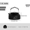 1.4L Camping Stovetop Teapot with Handle Ultralight Coffee Water Kettle Metal for Outdoor Travel Camping Cooking
